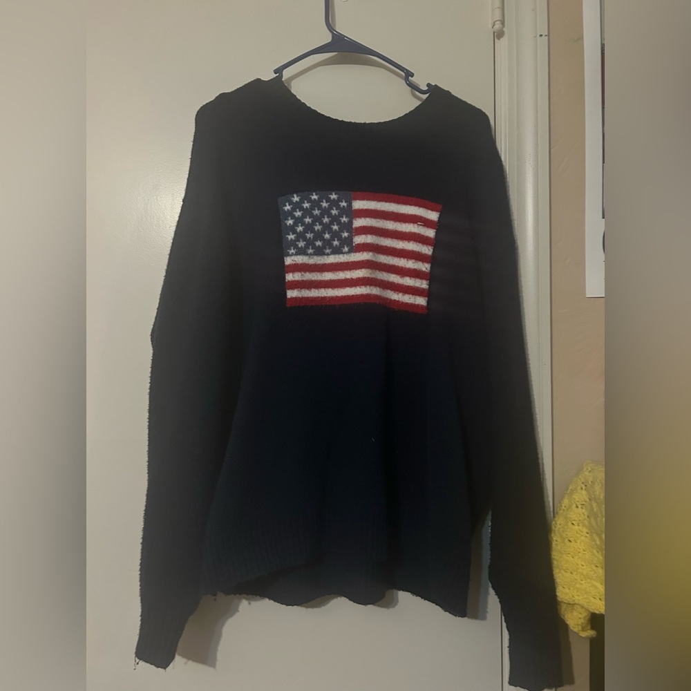 Hollister Sweater American Flag